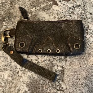 Amerileather Okra Wristlet
